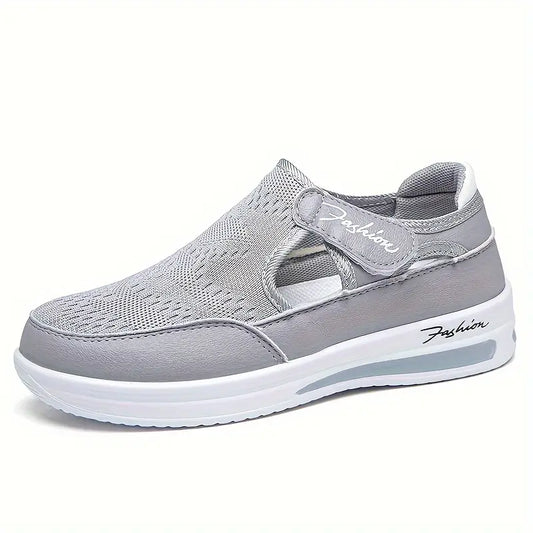 Sneakers, Breathable Knit Low Top Outdoor Shoes, Women's Comfortable Shoes Plus Size