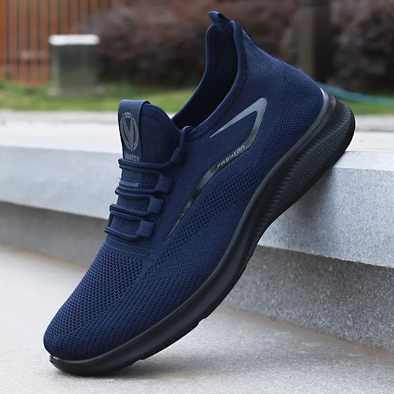 Men'S Breathable Knit Running Shoes - Lightweight, Non-Slip Sneakers for Gym, Basketball & Outdoor Adventures -