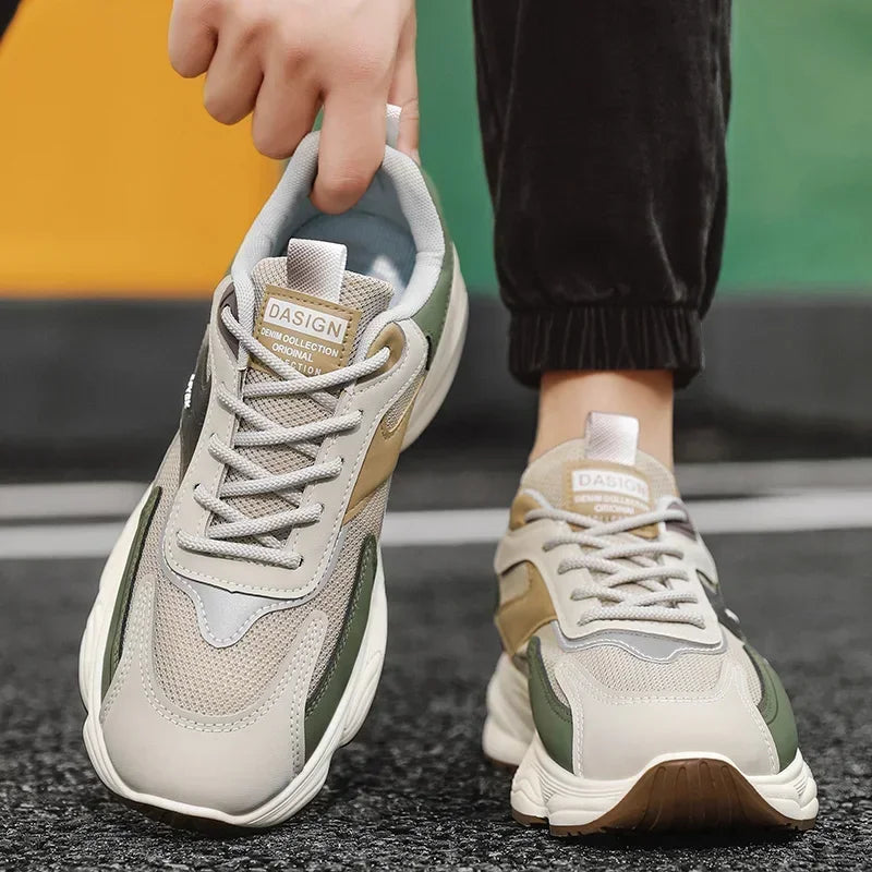 2025 Men's Must-Haves! Breathable Mesh Walking Shoes - Ideal for outdoor jogging and casual wear running shoes