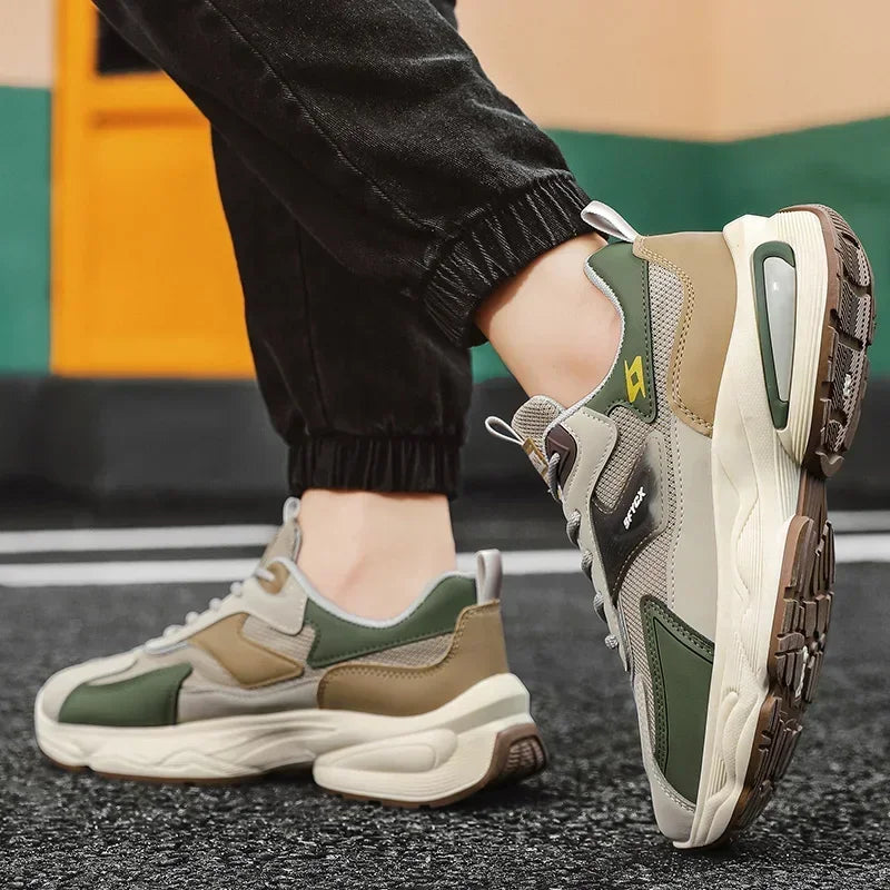 2025 Men's Must-Haves! Breathable Mesh Walking Shoes - Ideal for outdoor jogging and casual wear running shoes