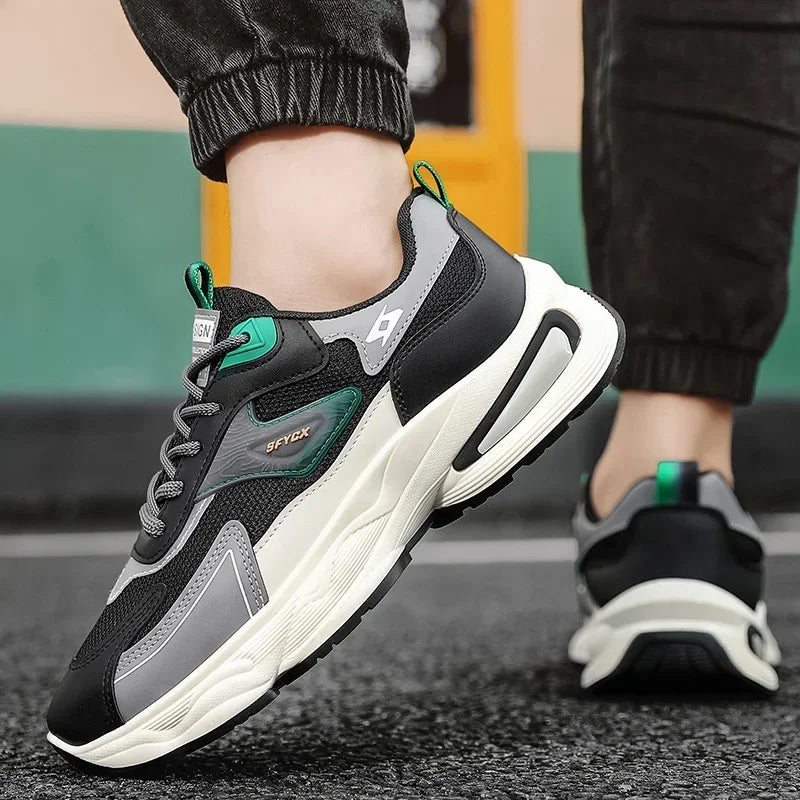 2025 Men's Must-Haves! Breathable Mesh Walking Shoes - Ideal for outdoor jogging and casual wear running shoes