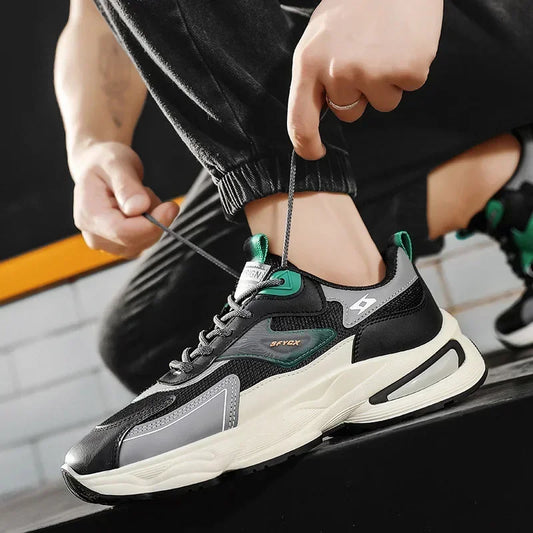 2025 Men's Must-Haves! Breathable Mesh Walking Shoes - Ideal for outdoor jogging and casual wear running shoes