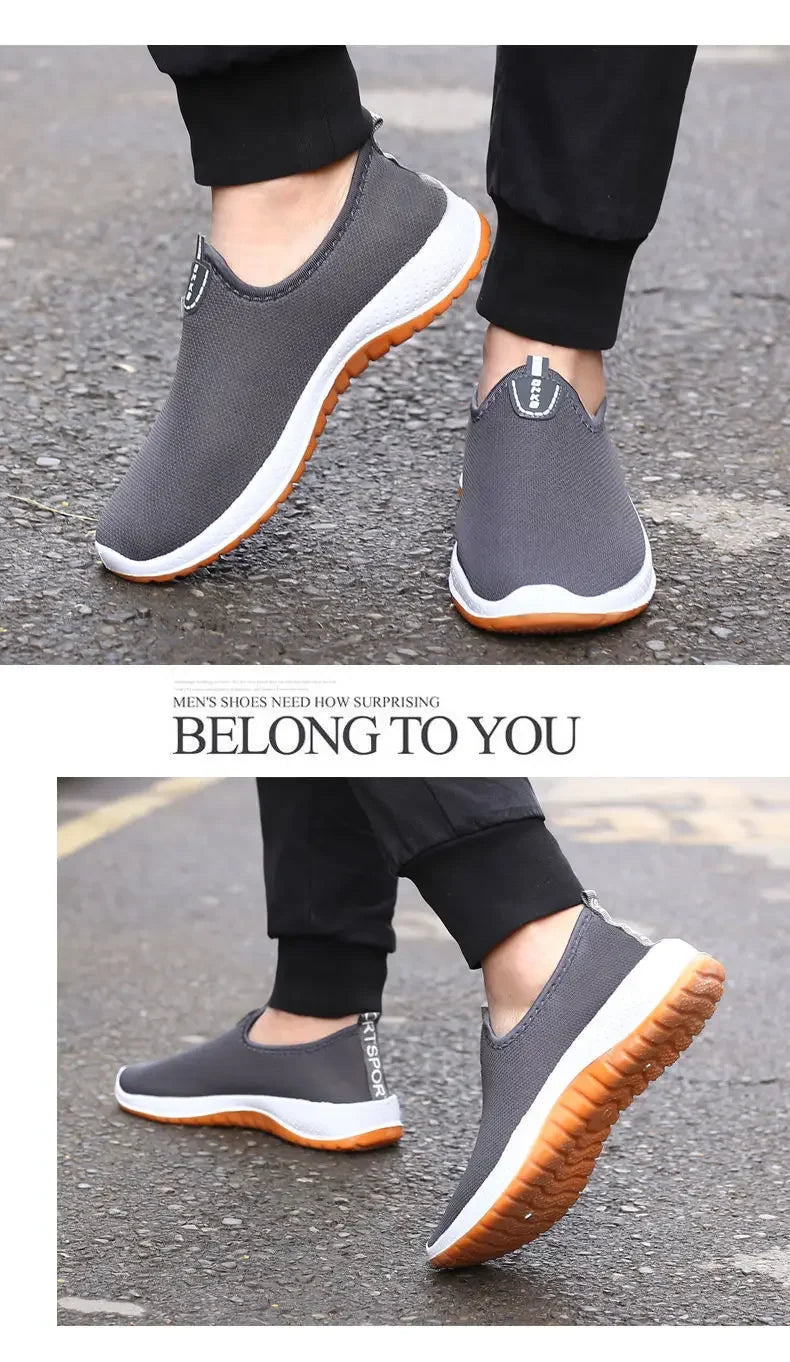 Discover 2025 Men's Leisure Sports Cloth Shoes: Mesh Breathable & Soft Sole for Running