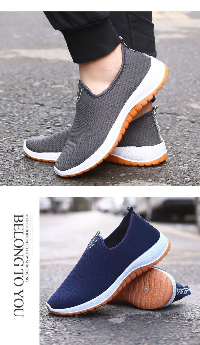 Discover 2025 Men's Leisure Sports Cloth Shoes: Mesh Breathable & Soft Sole for Running