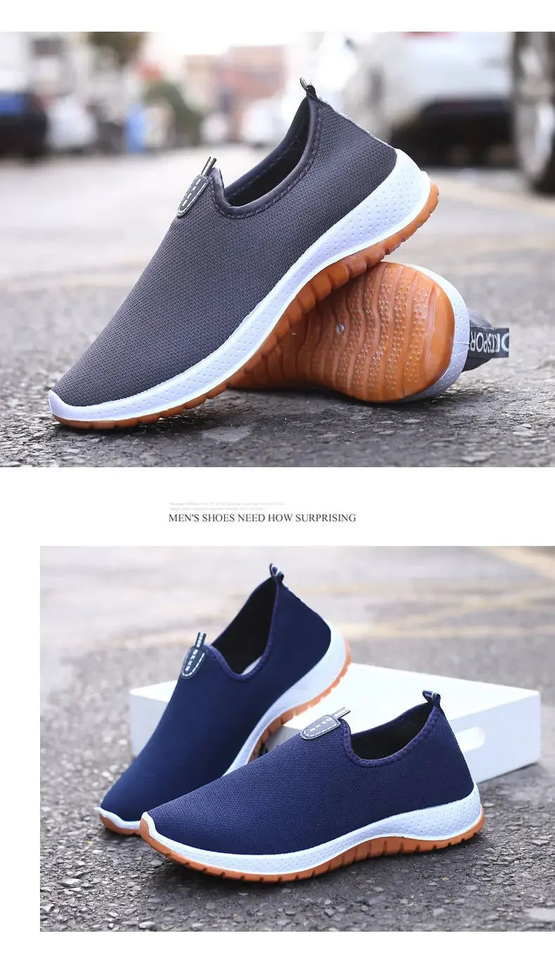 Discover 2025 Men's Leisure Sports Cloth Shoes: Mesh Breathable & Soft Sole for Running