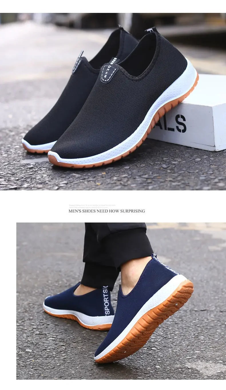 Discover 2025 Men's Leisure Sports Cloth Shoes: Mesh Breathable & Soft Sole for Running