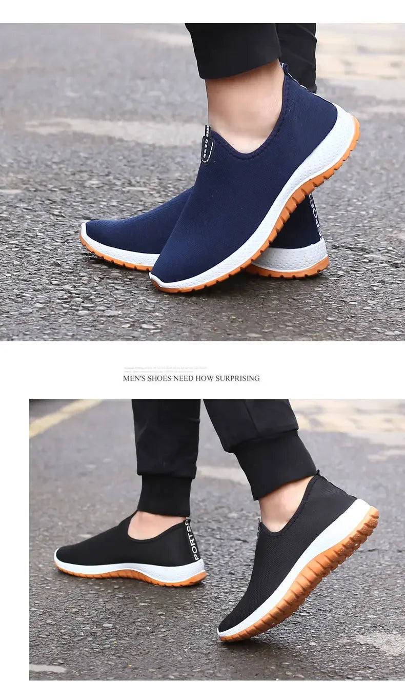Discover 2025 Men's Leisure Sports Cloth Shoes: Mesh Breathable & Soft Sole for Running