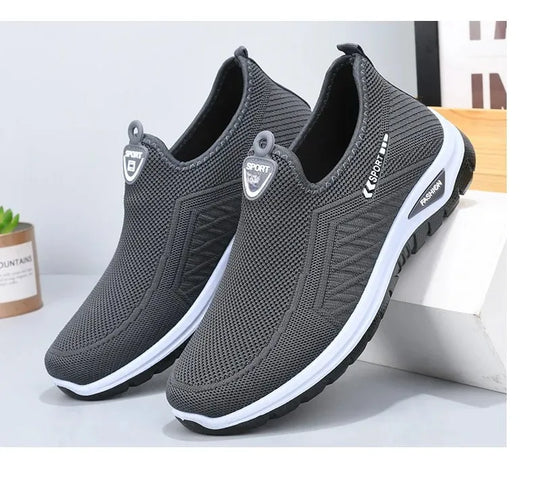 Beijing Old Man Canvas Shoes Men's Anti-Slip Casual Sports Slip-On Breathable Lightweight Comfortable Walking Shoes