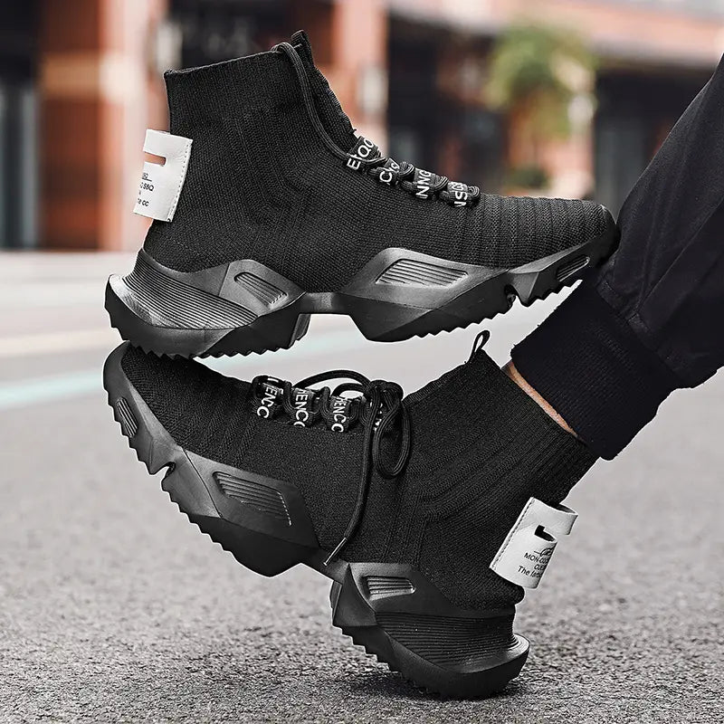 Men's Mesh Breathable Lightweight Comfortable Non Slip Knit Shoes