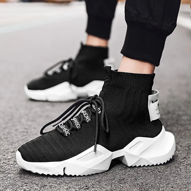 Men's Mesh Breathable Lightweight Comfortable Non Slip Knit Shoes