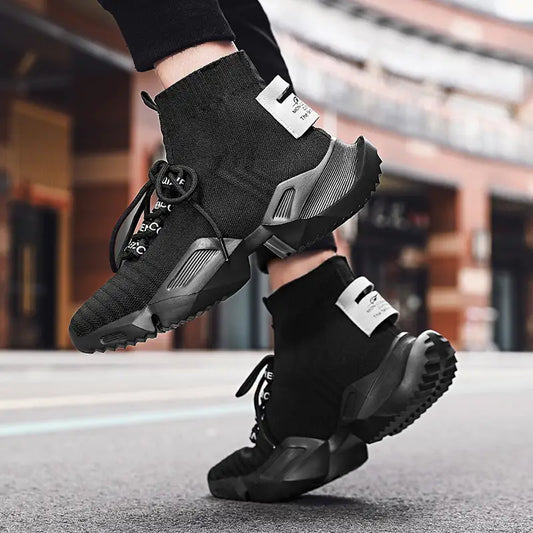 Men's Mesh Breathable Lightweight Comfortable Non Slip Knit Shoes