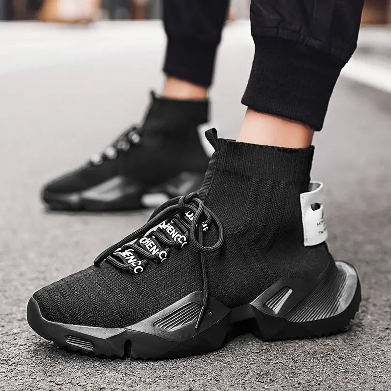 Men's Mesh Breathable Lightweight Comfortable Non Slip Knit Shoes