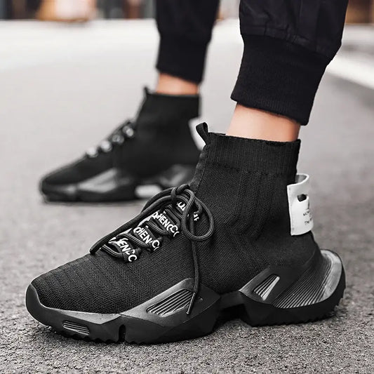Men's Mesh Breathable Lightweight Comfortable Non Slip Knit Shoes