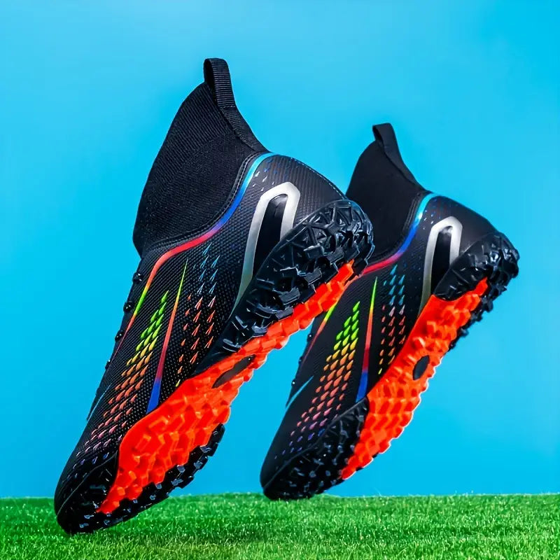 High-Top Breathable Soccer Cleats for Training & Competition - Non-Slip Athletic Footwear for All Seasons