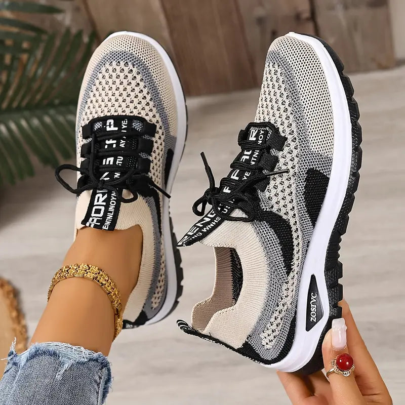 Women's New White Casual Sneakers, Plus Size Lightweight Soft Sole Comfortable Anti-Slip Walking Shoes,
