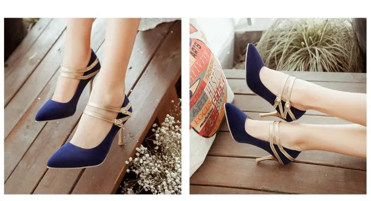 Big size 33-47 Style ladies sexy shoes woman women zapatos de mujer high heels wedding shoes sapato chaussure femme pumps