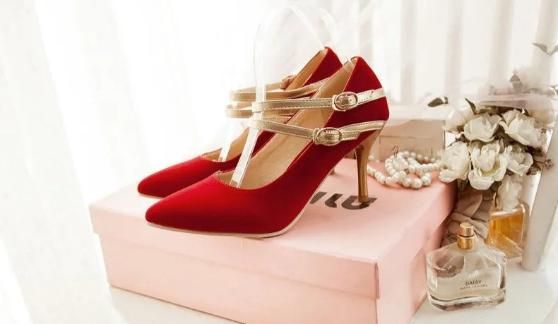Big size 33-47 Style ladies sexy shoes woman women zapatos de mujer high heels wedding shoes sapato chaussure femme pumps