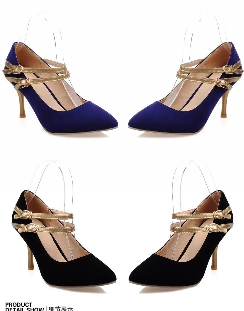 Big size 33-47 Style ladies sexy shoes woman women zapatos de mujer high heels wedding shoes sapato chaussure femme pumps