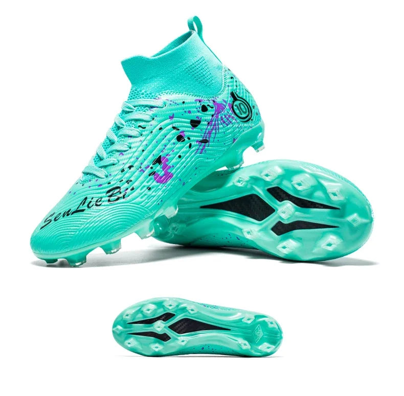 Men Professional Football Shoes Society Cleats Soccer Shoes Original Indoor Football Field Boots Grass Training TF/FG Sneaker