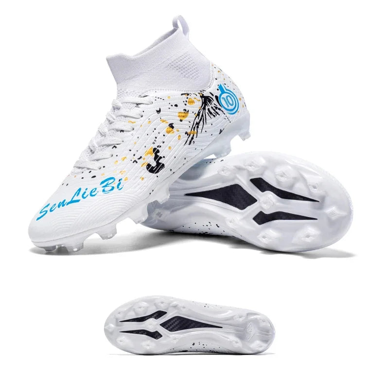 Men Professional Football Shoes Society Cleats Soccer Shoes Original Indoor Football Field Boots Grass Training TF/FG Sneaker