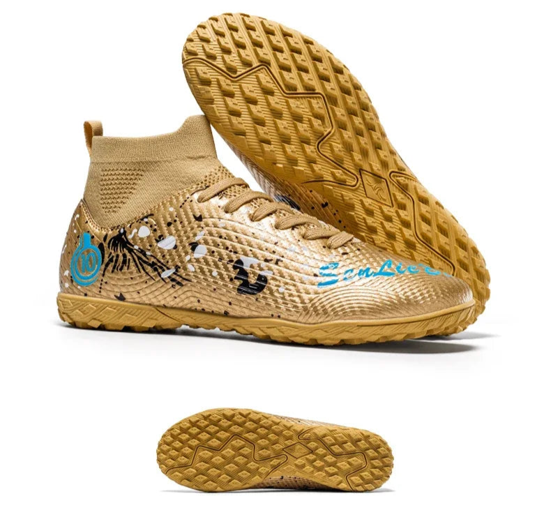 Men Professional Football Shoes Society Cleats Soccer Shoes Original Indoor Football Field Boots Grass Training TF/FG Sneaker
