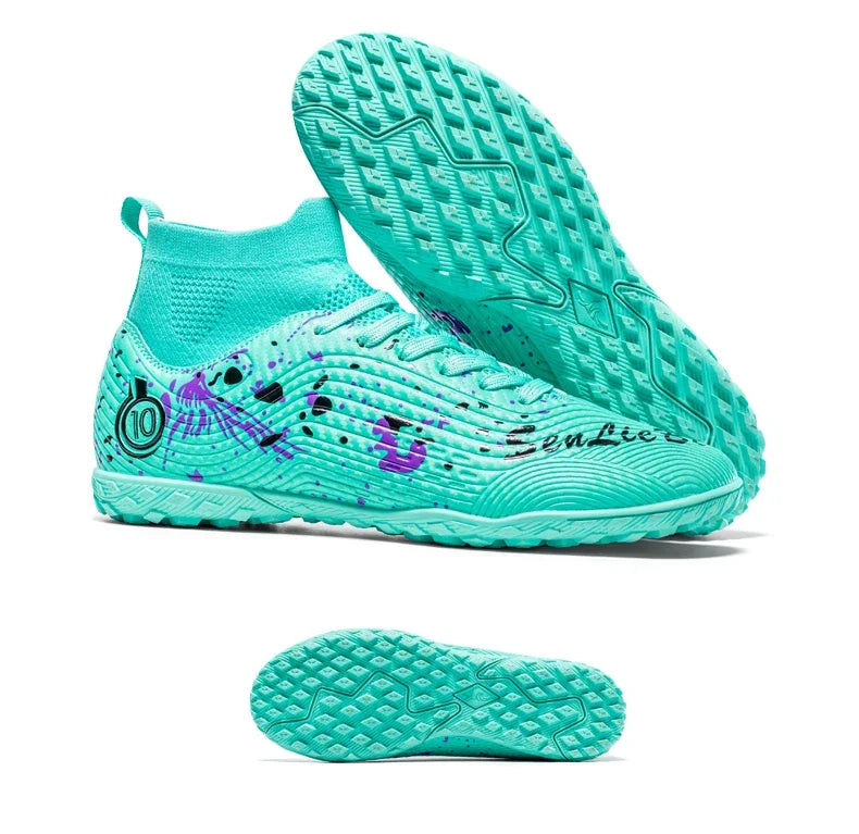 Men Professional Football Shoes Society Cleats Soccer Shoes Original Indoor Football Field Boots Grass Training TF/FG Sneaker