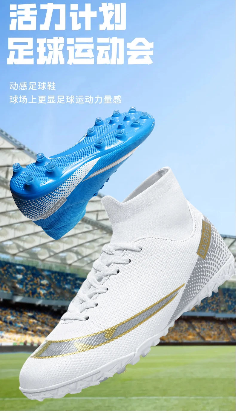Men Football Boots Society Cleats Professional Soccer Shoes Indoor Football Field Boots Original Non Slip Sneakers Fast