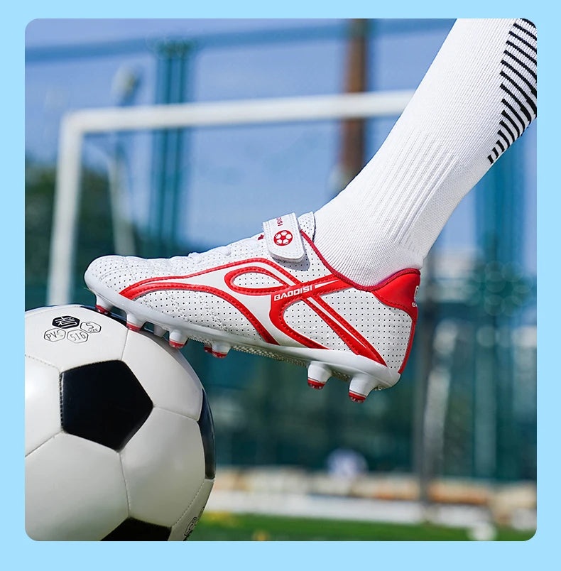 Children Soccer Shoes Professional TF/AG Kids Outdoor Sneaker Students Training Society Football Shoes Grass Boy Football Boots