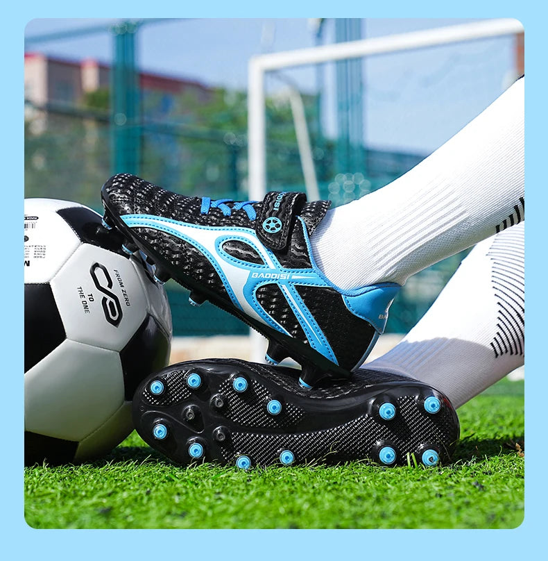 Children Soccer Shoes Professional TF/AG Kids Outdoor Sneaker Students Training Society Football Shoes Grass Boy Football Boots