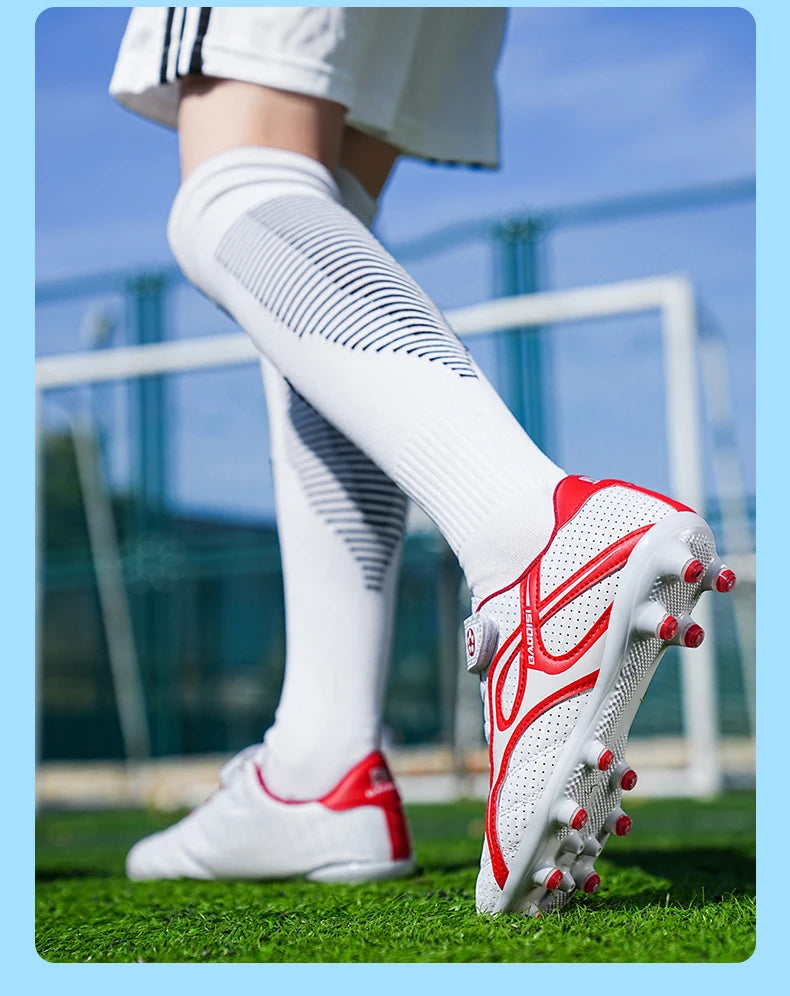Children Soccer Shoes Professional TF/AG Kids Outdoor Sneaker Students Training Society Football Shoes Grass Boy Football Boots