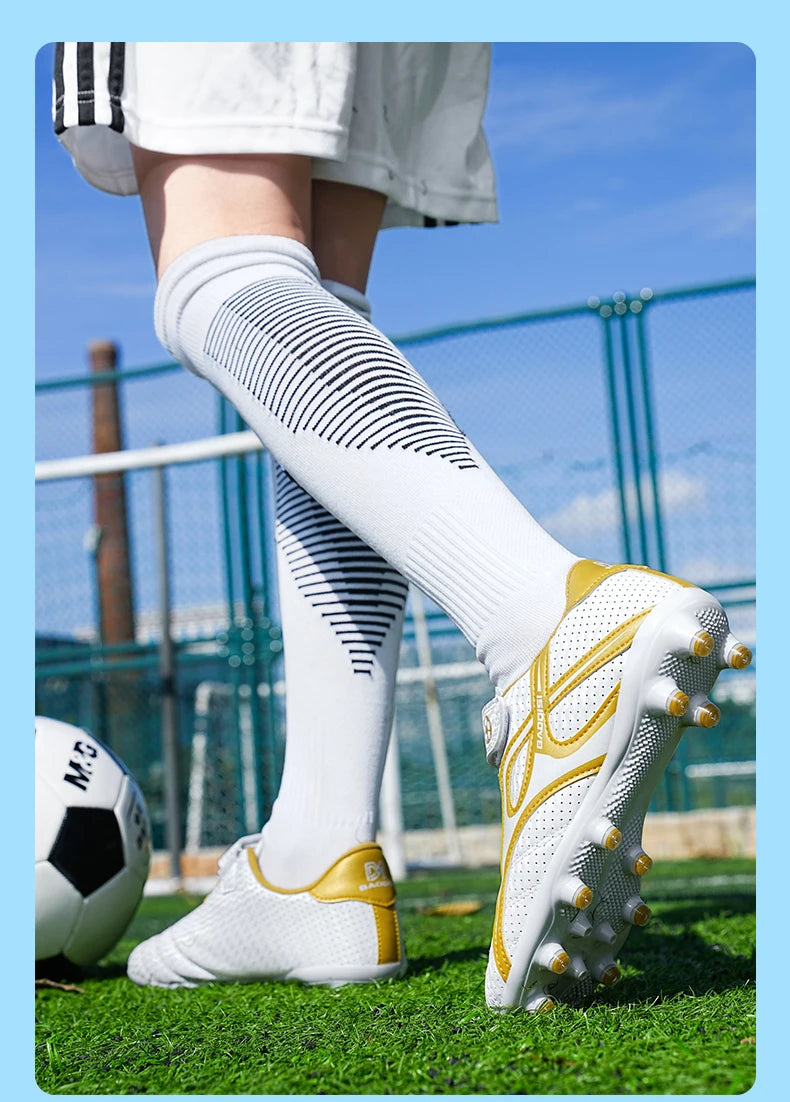 Children Soccer Shoes Professional TF/AG Kids Outdoor Sneaker Students Training Society Football Shoes Grass Boy Football Boots