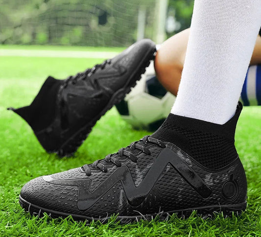 New Cross-Border Men's Football Shoes Anti-Slip Chunky Nails Professional Grass Football Competition And Training Shoes