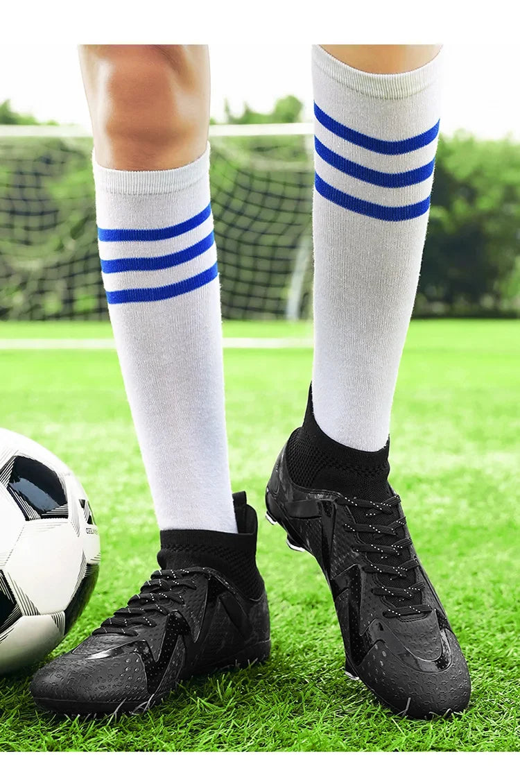 New Cross-Border Men's Football Shoes Anti-Slip Chunky Nails Professional Grass Football Competition And Training Shoes