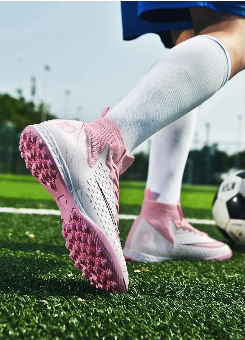 Unisex Football Shoes Training Grass Field Anti-slip Professional Competition Shoe Outdoor Sports Student Spike Shoe