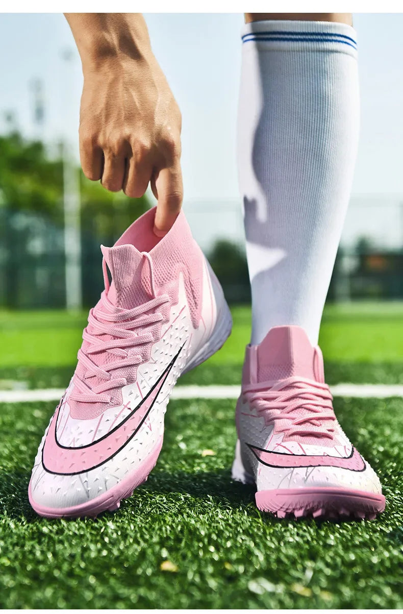 Unisex Football Shoes Training Grass Field Anti-slip Professional Competition Shoe Outdoor Sports Student Spike Shoe