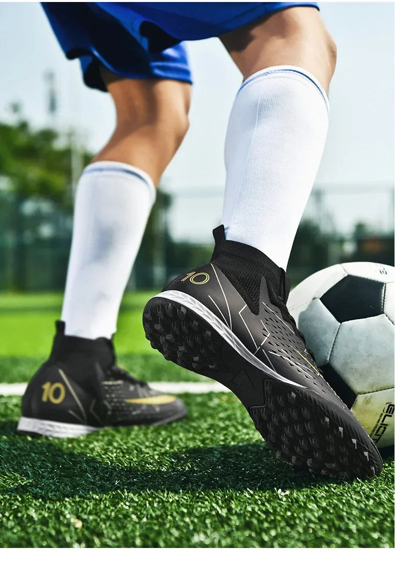 Unisex Football Shoes Training Grass Field Anti-slip Professional Competition Shoe Outdoor Sports Student Spike Shoe