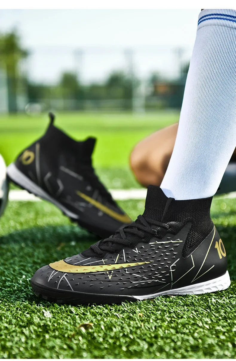 Unisex Football Shoes Training Grass Field Anti-slip Professional Competition Shoe Outdoor Sports Student Spike Shoe
