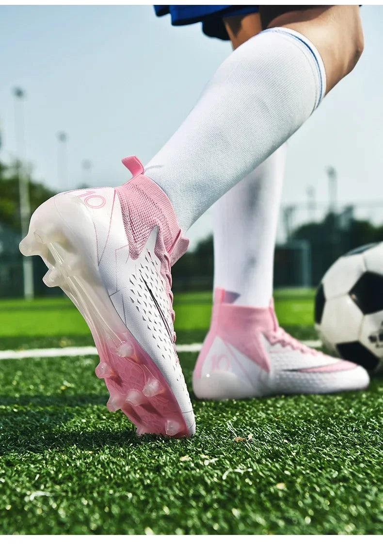 Unisex Football Shoes Training Grass Field Anti-slip Professional Competition Shoe Outdoor Sports Student Spike Shoe