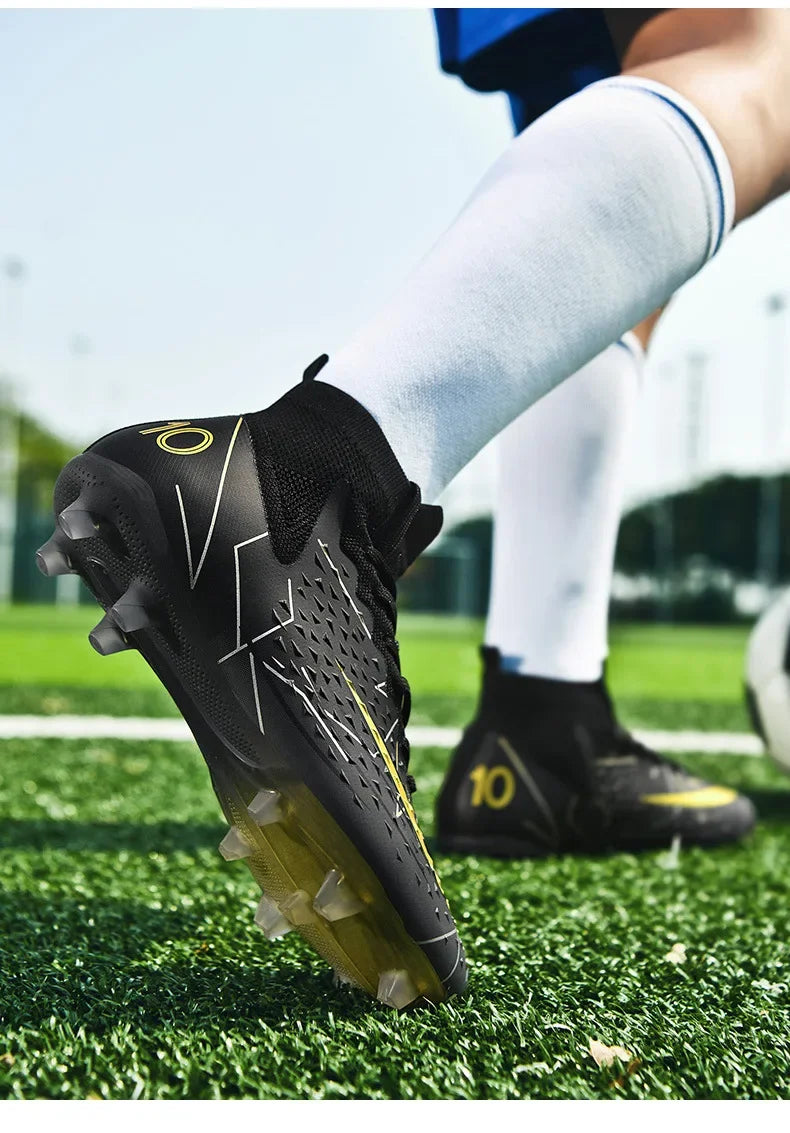 Unisex Football Shoes Training Grass Field Anti-slip Professional Competition Shoe Outdoor Sports Student Spike Shoe