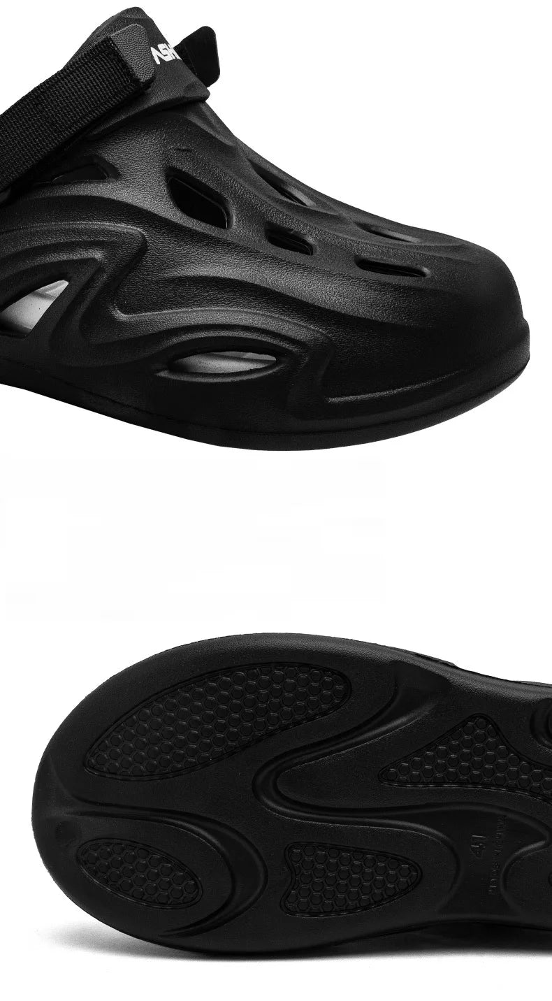 Couple Models for Men, Women, Adults and Children, New Summer Non-Slip and Anti-Odor Slippers, Two-Wear Thick-Soled Beach Shoes