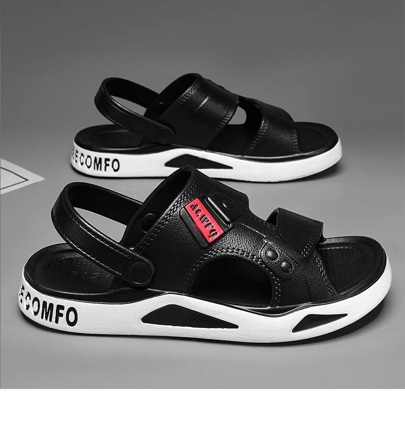 Men's Slippers Summer New Sandals EVA Light Adult Thick-soled Beach Shoes Non-slip Open-toe Sandals for Outdoor