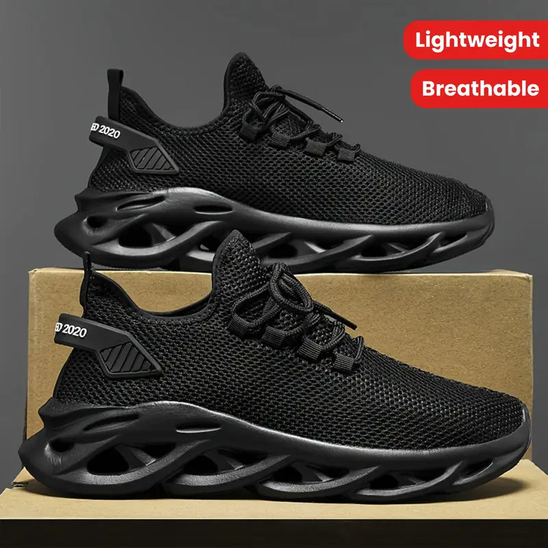 Men's Blade Sneakers Running Shoes Slip-on Sneakers With Shoelaces