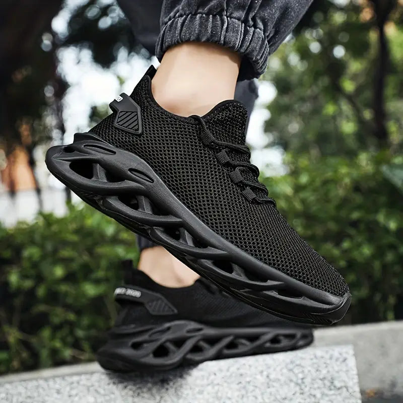 Men's Blade Sneakers Running Shoes Slip-on Sneakers With Shoelaces
