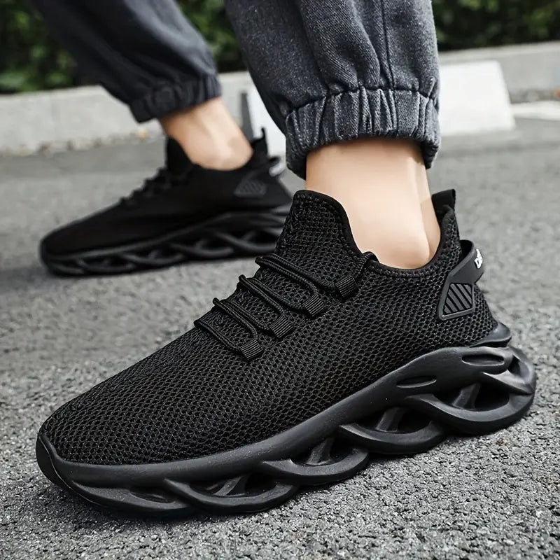 Men's Blade Sneakers Running Shoes Slip-on Sneakers With Shoelaces