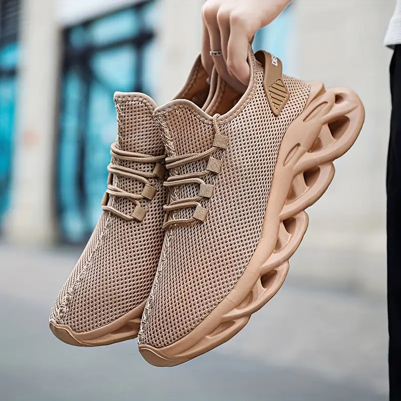 Men's Blade Sneakers Running Shoes Slip-on Sneakers With Shoelaces