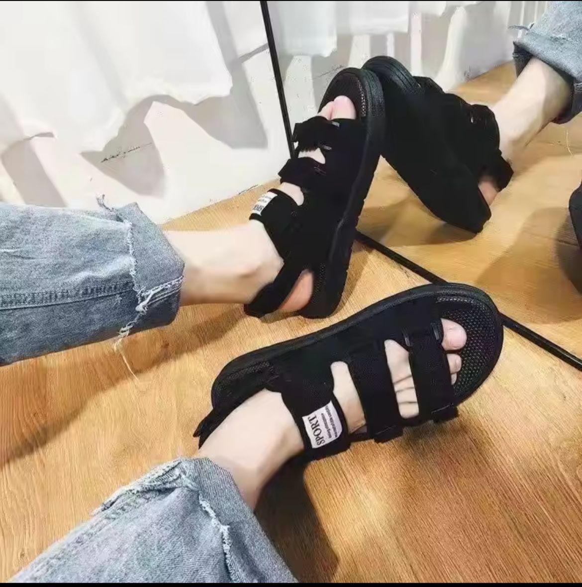 Summer Men's Sandals 2024 New Sandals Slippers Non-slip Waterproof Wading Shoes Beach Flip-flops Soft-soled Slippers Men's Shoes
