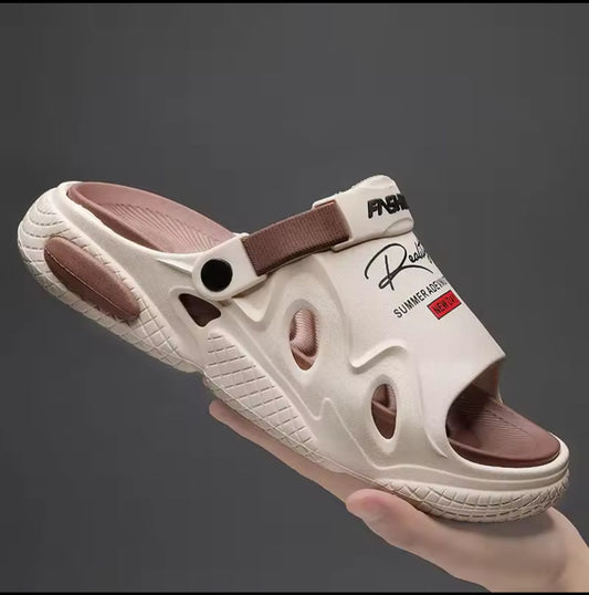 New Men Slippers Summer EVA Soft-soled Platform Slides Sandals Indoor Outdoor Walking Beach Shoes Flip Flops Mens Shoes