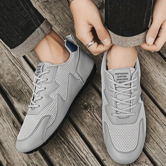 Low Top Running Shoes, Color Block Trendy Sneakers  All Seasons Outdoor Workout