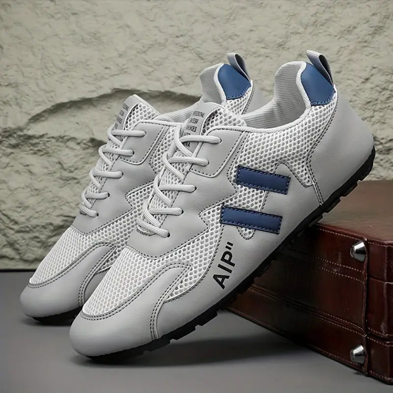 Low Top Running Shoes, Color Block Trendy Sneakers  All Seasons Outdoor Workout