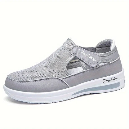 Sneakers, Breathable Knit Low Top Outdoor Shoes, Women's Comfortable Shoes Plus Size